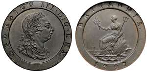 George III 1797 Twopence MS62 BN